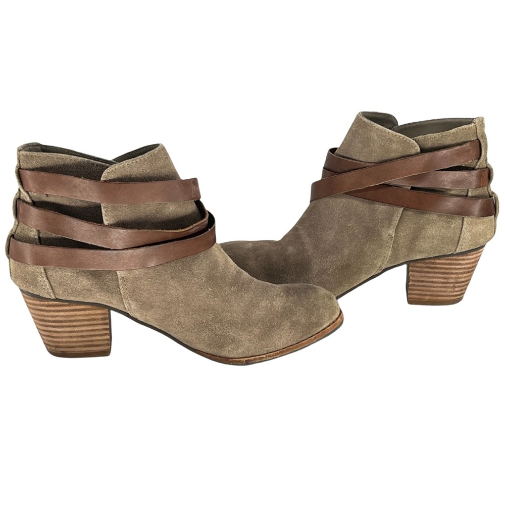 Dolce Vita Heeled Taupe Womens Booties